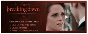 Breaking Dawn Sweepstakes